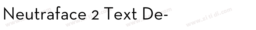 Neutraface 2 Text De字体转换
